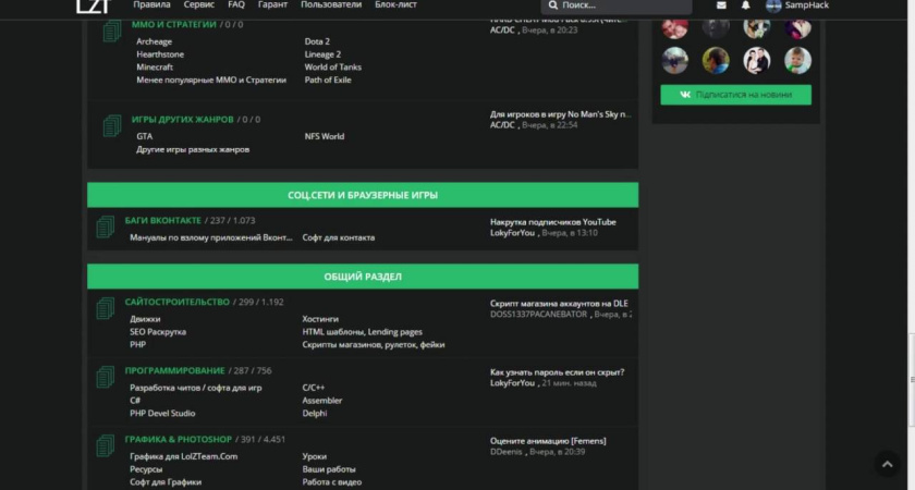 Форум Lolzteam: особенности и популярность