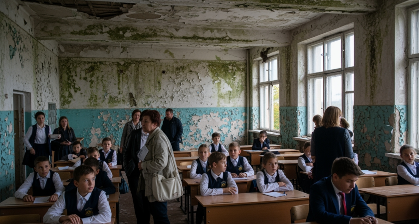 Плесень на стенах и туалеты без дверей: прокуратура выявила антисанитарию в трёх школах Владивостока