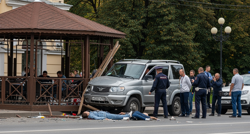 Пьяный водитель УАЗа протаранил беседку кафе в Находке: 32-летняя женщина в реанимации