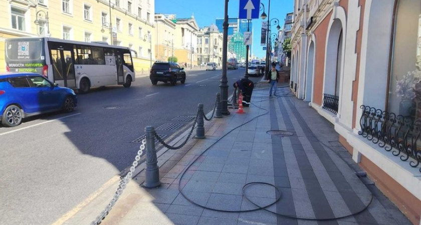 Ростелеком" спрятал под землю 6 километров проводов во Владивостоке в рамках проекта "Чистое небо