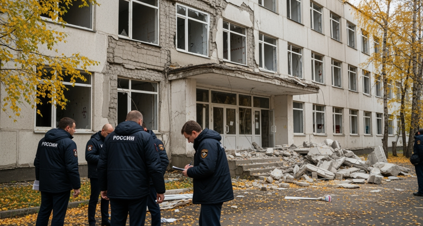 Энергетический колледж Владивостока обрушился в 6 утра: студенты избежали трагедии на час