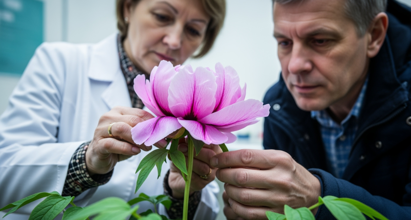 Владивостокские ученые 10 лет выводили пион "300 лет РАН" с цветками размером 20 см