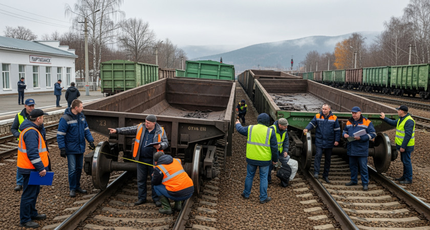 Семь вагонов сошли с рельсов на станции Партизанск во время маневров