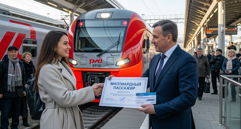 Жительница Якутска стала миллиардным пассажиром приморской электрички и получила годовой абонемент