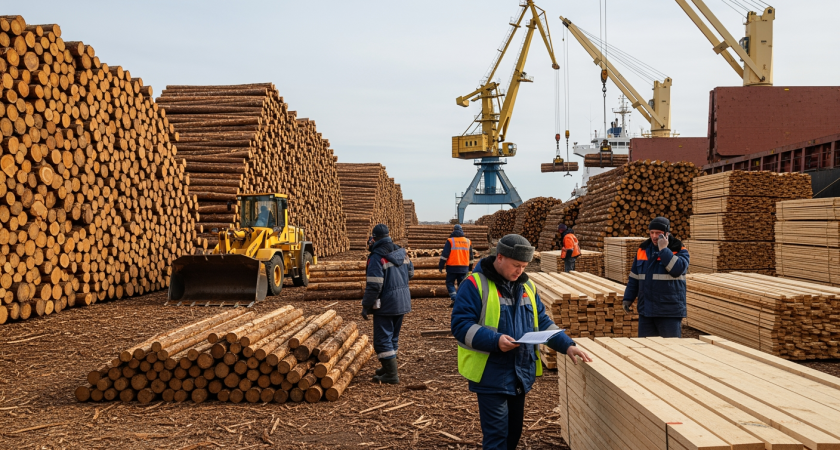 Приморский лес рванул в Китай: экспорт подскочил на 25% до 132,7 тысяч кубометров