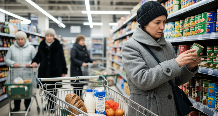Россияне покупают на 5% меньше еды: молоко, гречка и свинина исчезают из корзин