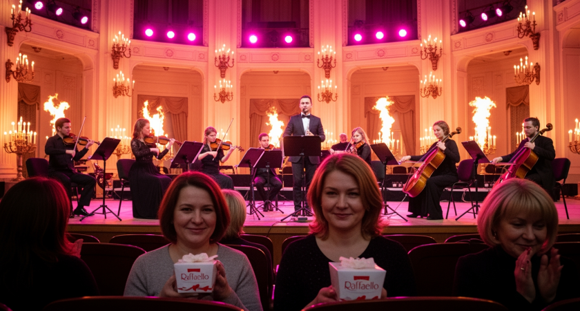 Свечи, морские звёзды и секстет из Владивостока: как в Артёме устроили бесплатный концерт для мам