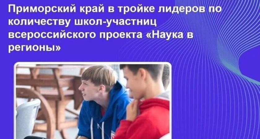 Приморье вошло в топ-3 «Науки в регионы»: 103 школы получили доступ к МФТИ