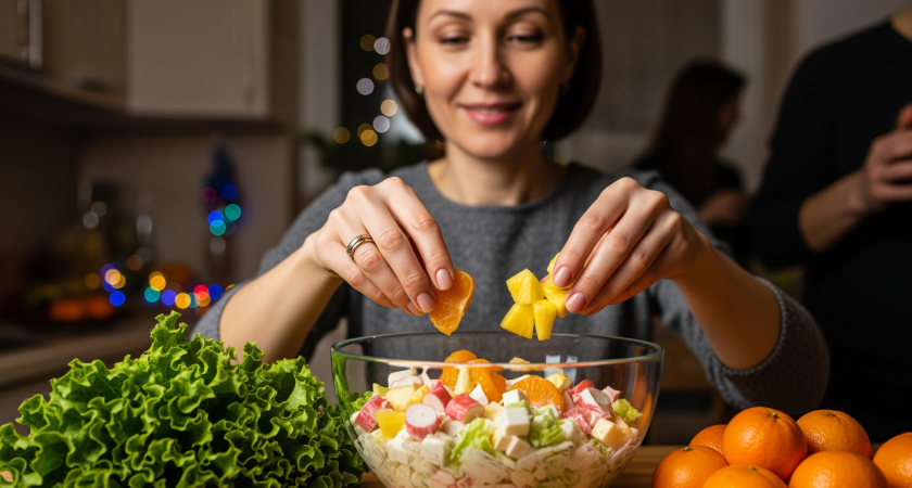 Один ингредиент изменил салат до неузнаваемости - гости думали, что блюдо от профессионала. Секрет для праздничного стола