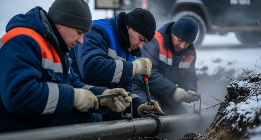 Авария на теплотрассе: школу и детсад закрыли при минус 14 градусах