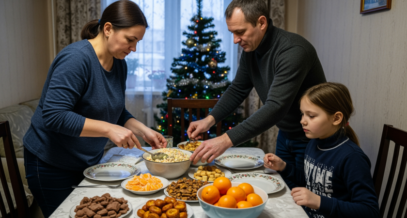 Новогодний стол на 2 тысячи рублей: рецепты, которые насытят всех до отвала