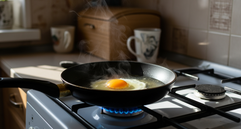 Забыли про масло: на чем на самом деле готовят яичницу опытные повара — я начала делать так же