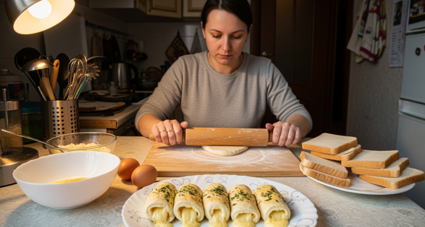 Забыл про омлеты: раскатываю тесто скалкой и готовлю идеальный завтрак за 10 минут