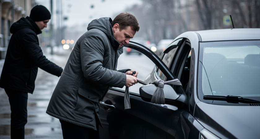 Грязная тряпка на автомобиле - способ преступников завладеть вашим имуществом