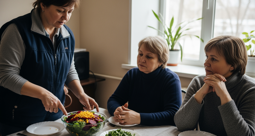 Морковь с консервированным горошком — простой рецепт салата для праздника и повседневных обедов