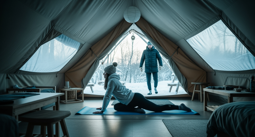 Глэмпинг «Линда» получил бассейн и сафари-тенты на краевые деньги