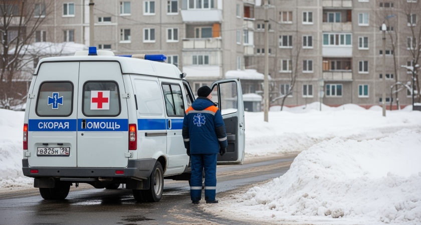 Скорая Владивостока спасала в снегопад: 4,3 тыс вызовов за праздники