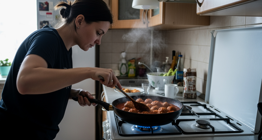 Рис с мясом за 20 минут: забудьте о плове — этот обед в одной сковороде покоряет сочными фрикадельками