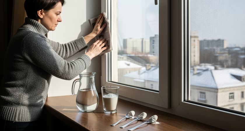 Всего 4 ложки этого средства в воду делают окна кристально чистыми: забудьте о химии, разводах и налете