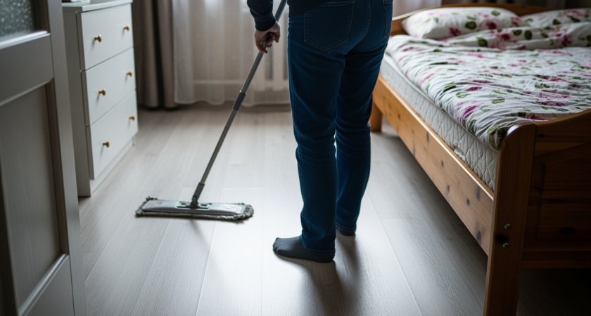 Простой секрет чистых полов: всего 1 ложка средства в ведро – и забудьте о мытье на недели, сияние как у зеркала