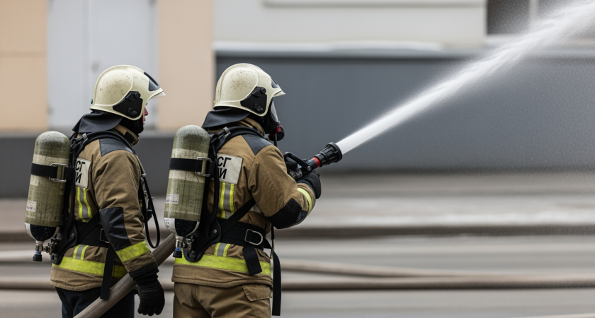 Крыша рухнула: двухэтажный мебельный цех во Владивостоке охвачен огнем на 1000 кв. метров