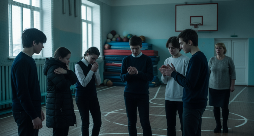 «Ледяная физкультура»: школьники Находки занимаются при критически низких температурах