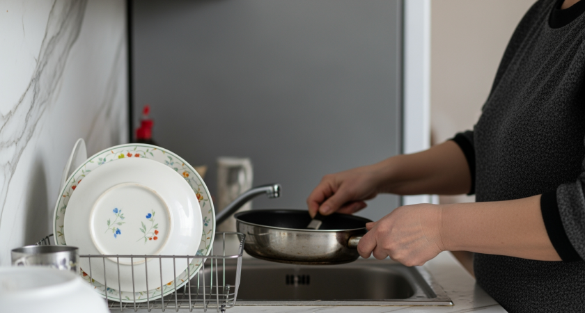 Забудьте о жирных пятнах на сковородках — старый поварской секрет вернет вашей посуде первозданный блеск