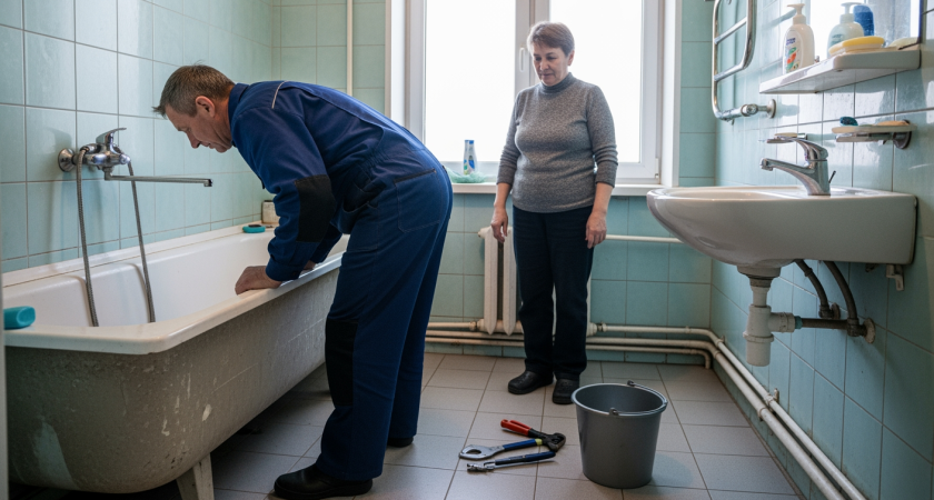 Старый народный метод с губкой и тремя каплями средства превращает тусклую ванну в сверкающую даже без яркого света