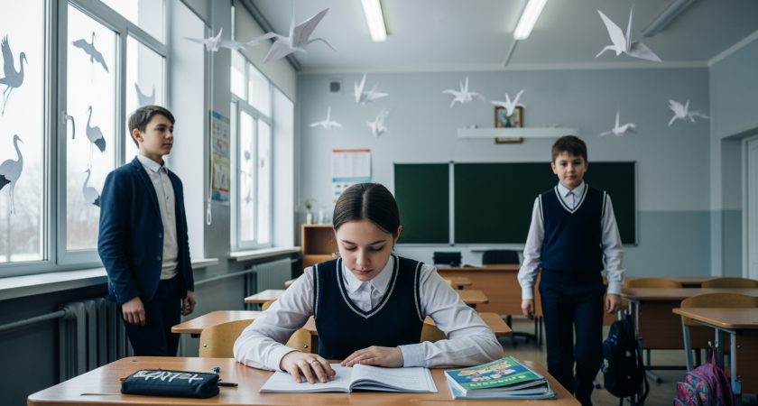 «Белый журавль»: как стая бумажных птиц захватила школы Приморья в новом патриотическом проекте