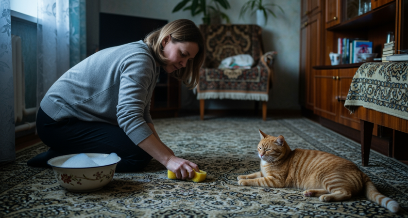 Турецкий секрет чистоты ковров раскрыт: мой метод за 15 минут избавляет от пыли и шерсти без особых усилий