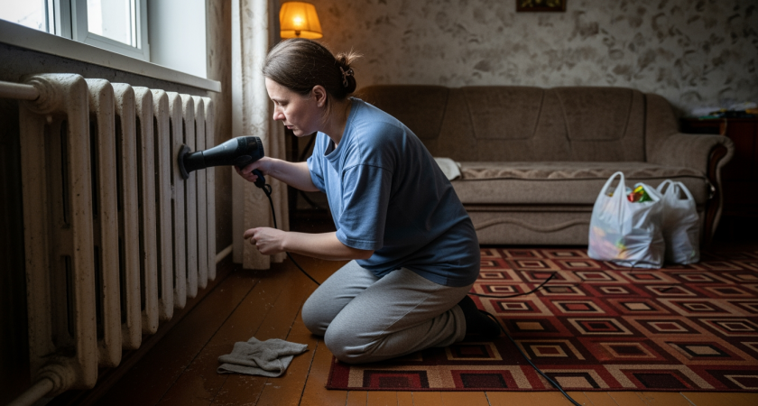 Мерзнете дома при ледяных окнах и раскаленных батареях — простой трюк с феном согреет квартиру даже в лютый мороз