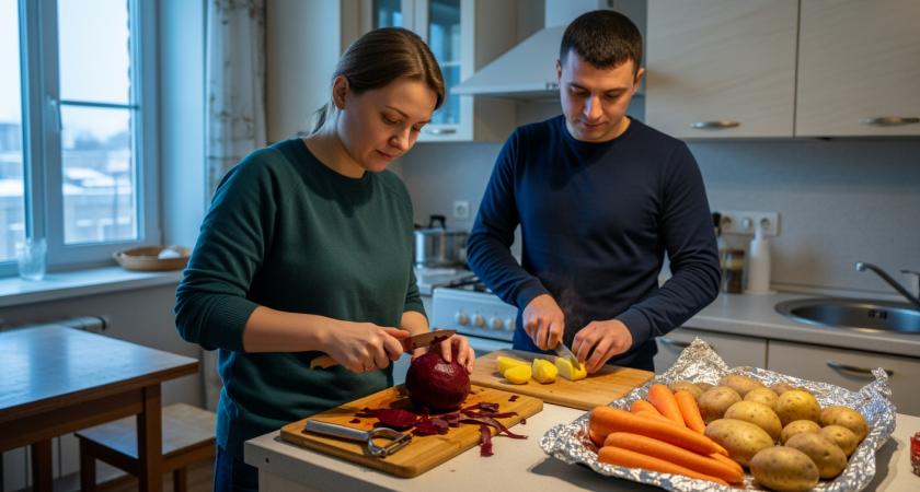 Забудьте про варку овощей для салатов — секретный метод от шеф-повара сделает ваши блюда ресторанными за считанные минуты