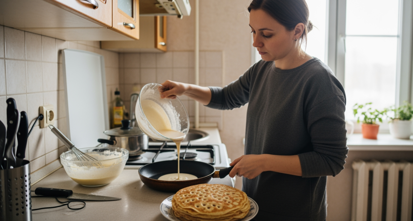 Забудьте о старых рецептах на Масленицу — мой секрет заварного теста покорил всю семью и соседей своими кружевными краями