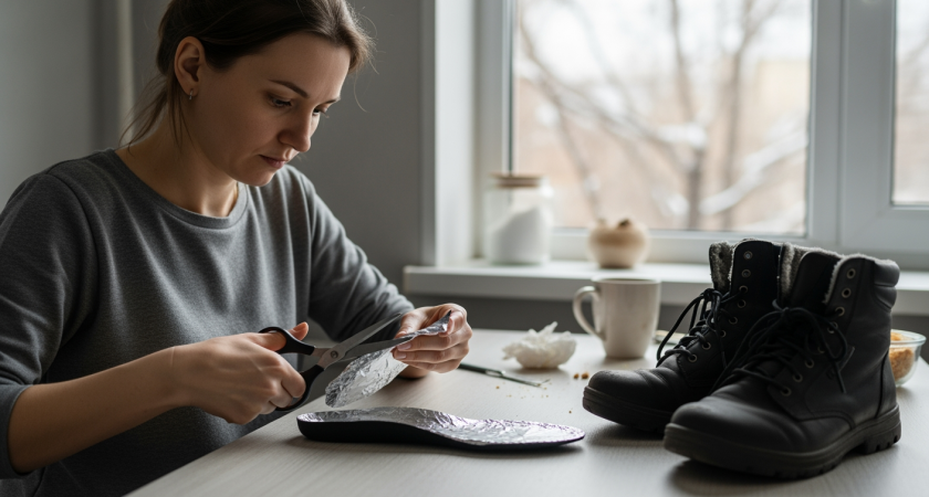 Забытый бабушкин метод с фольгой в ботинках мгновенно согреет замерзшие ноги даже в минус тридцать