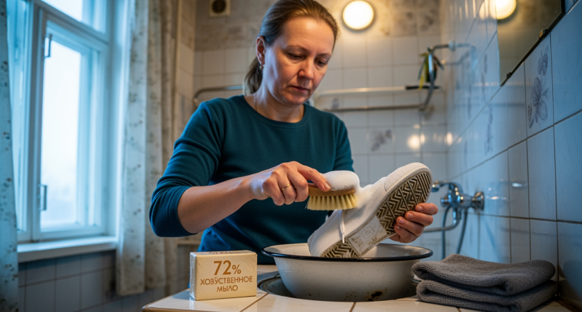 Забытый бабушкин метод с копеечным хозяйственным мылом заставит вашу потрепанную обувь выглядеть как новенькая