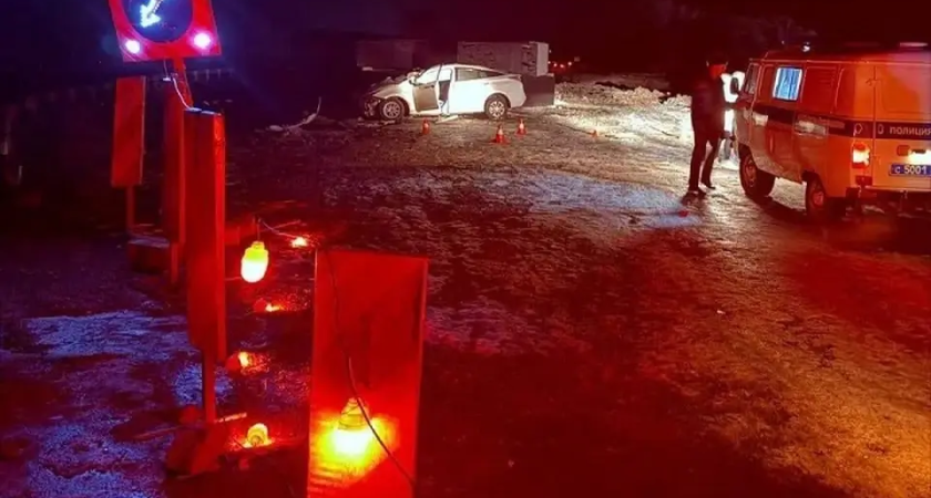 Прямо в бетон: водитель Prius погиб на трассе «Уссури», проигнорировав схему объезда моста