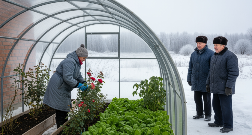 Пенсионерка из Новосибирска копирует китайский метод и выращивает помидоры зимой при -40 за копейки