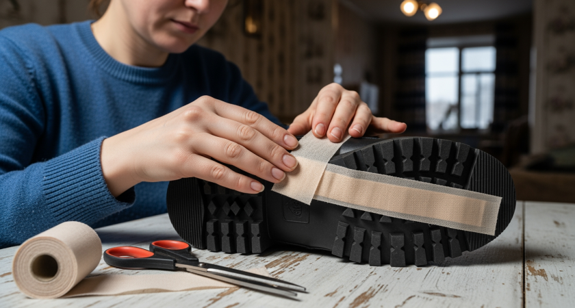 Забыл про скользкие тротуары навсегда после того, как узнал этот трюк с обычной наждачкой