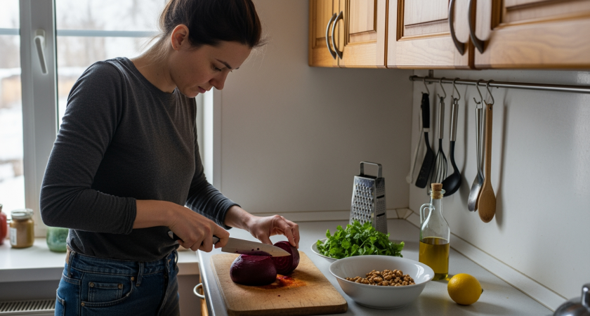 Свекольный салат который съедается первым на любом столе — готовится за 15 минут из простых продуктов