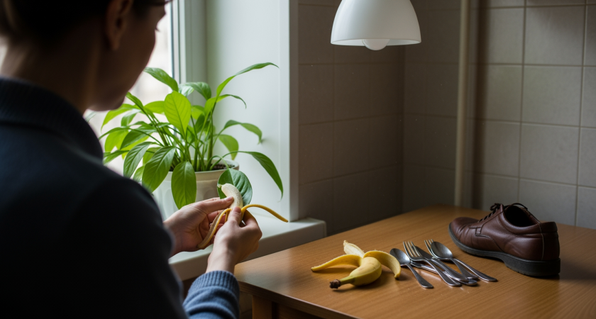 Банановые шкурки больше не выбрасываю — делаю из них средство которое заменяет половину бытовой химии