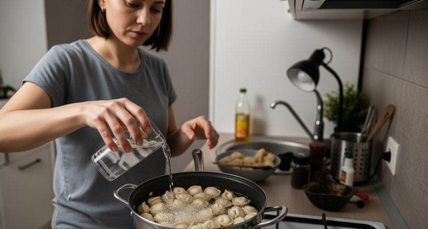 Простой трюк с ледяной водой делает из дешёвых пельменей деликатес за три минуты