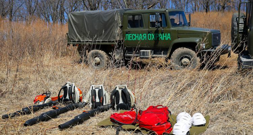 В Приморье за 6 часов потушили пожар в двух километрах от поселка