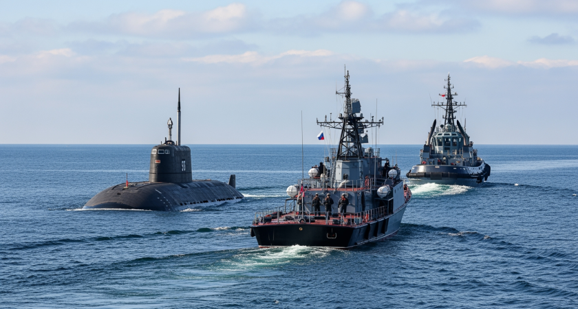 Корабли ТОФ взяли курс на Корейский пролив после учений против дронов