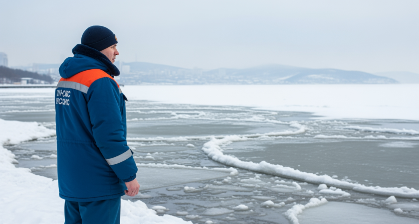 Рыбакам запретили выходить на лёд: циклон разрушит Амурский залив