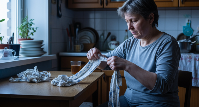 Из старых простыней делаю нужные вещи для дома быстрее чем за четверть часа