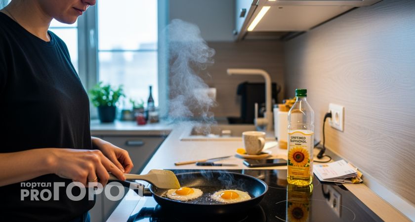 Вот что происходит с вашим организмом каждый раз когда вы жарите яйца на подсолнечном масле