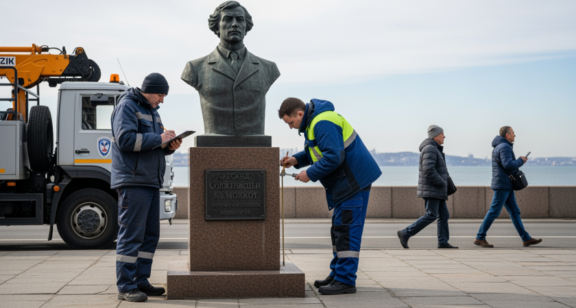 Памятник Солженицыну уберут с набережной из-за критики историков
