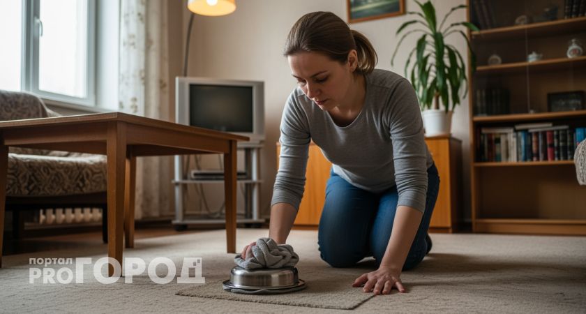 Секретный способ с кухонным ингредиентом делает любой ковер как новый за 15 минут вместо похода в химчистку