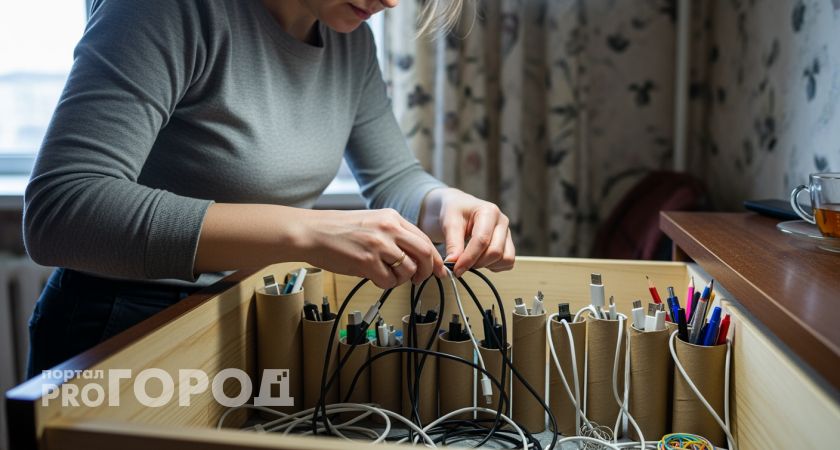 Втулки от туалетной бумаги превращают хаос в ящиках в идеальный порядок за копейки