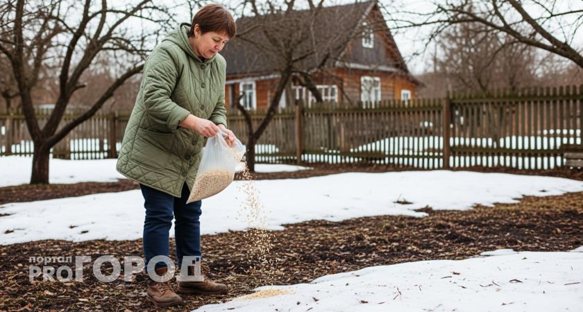 Эффективнее навоза в 3 раза: рассыпаю горсть по льду в феврале — земля превращается в пушистое облако